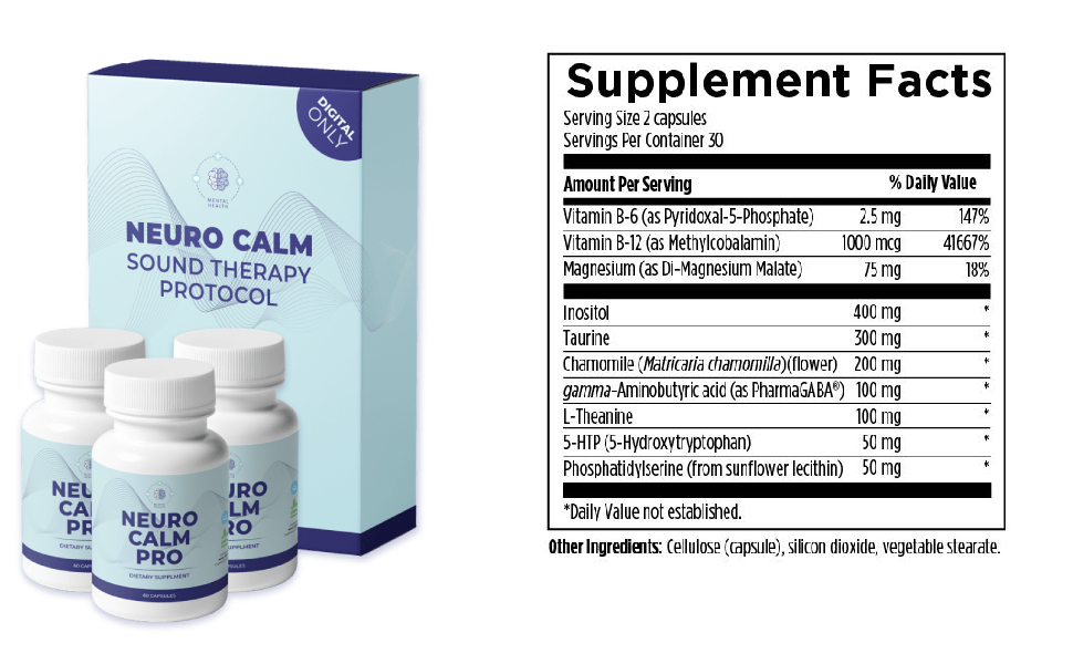 Neuro Calm Pro Supplement Facts